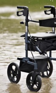 Duschhocker oder Rollator
