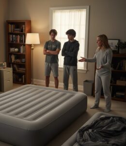 Ein aufblasbares Gästebett für Teenager