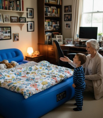 Aufblasbares Bett für Kinder